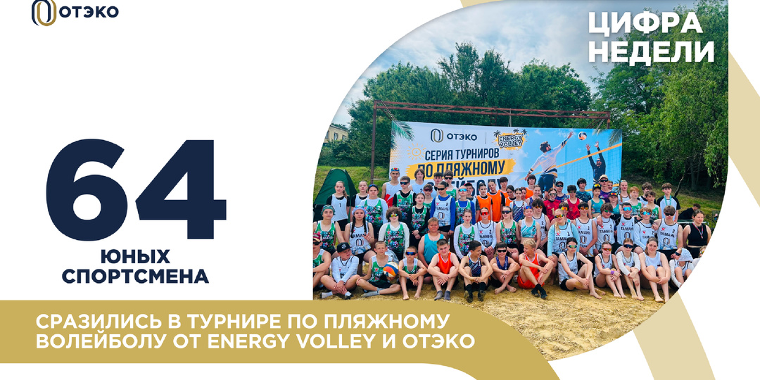 64 юных спортсмена сразились в турнире по пляжному волейболу от ENERGY VOLLEY и ОТЭКО