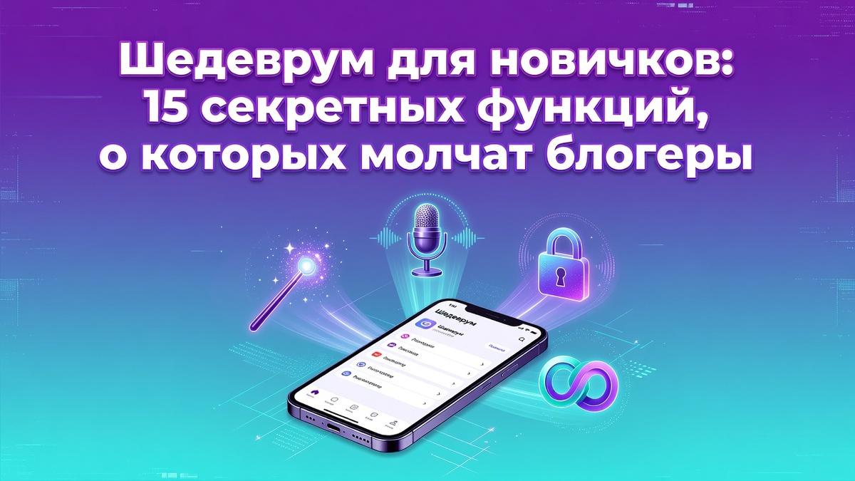 Шедеврум для новичков: 15 секретных функций, о которых молчат блогеры