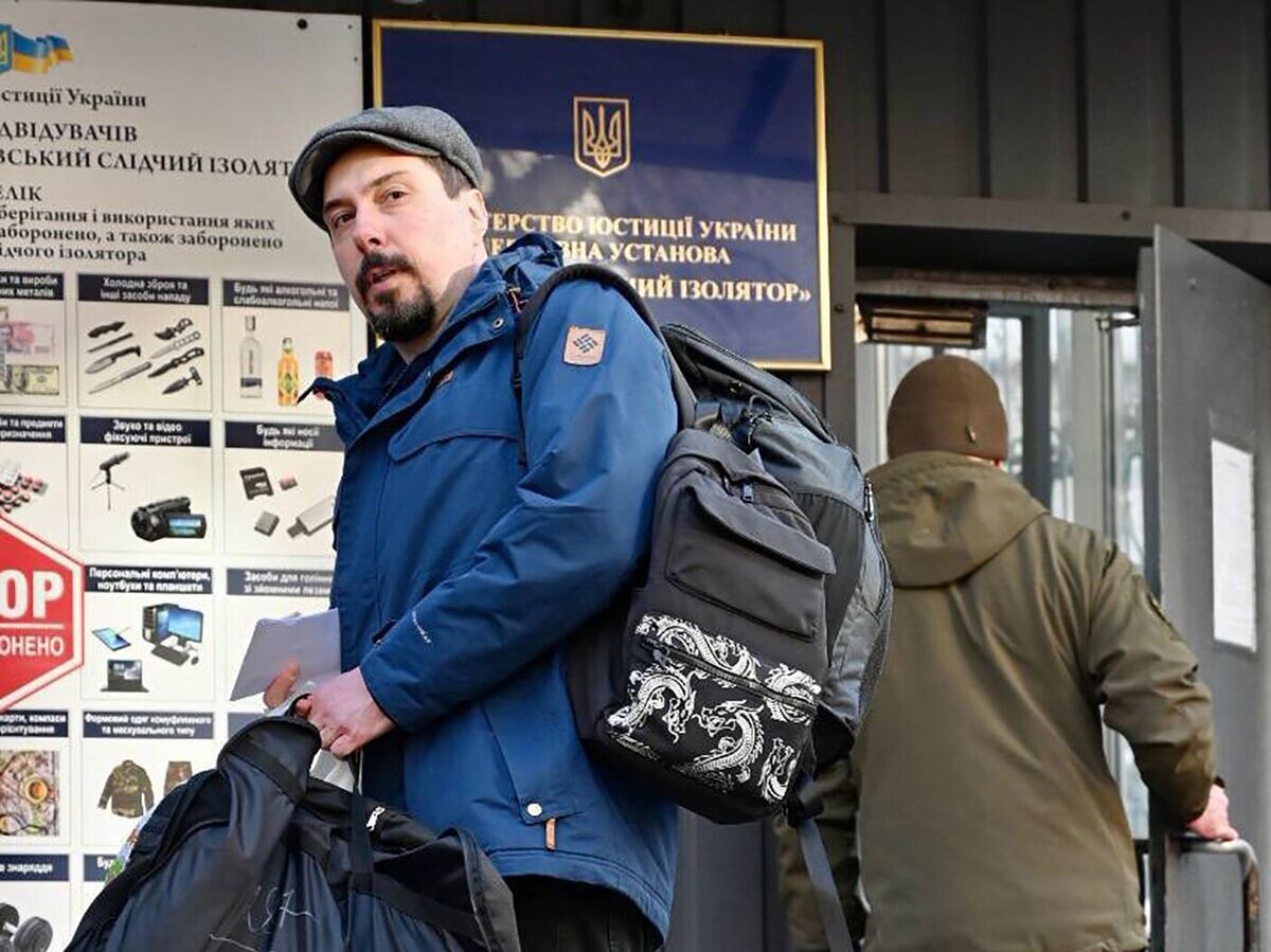    Экс-глава Верховного суда Украины Всеволод Князев после выхода из СИЗО