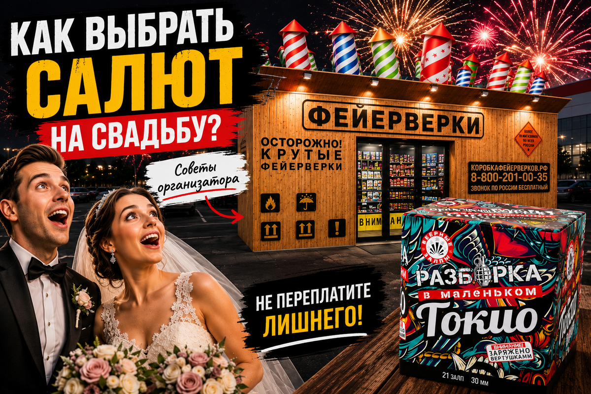 💍 Как выбрать салют на свадьбу и не испортить финал праздника