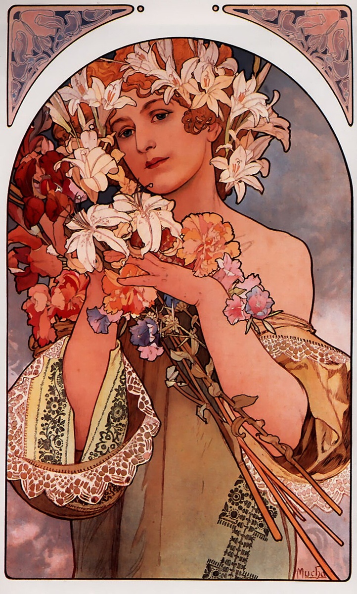 Альфонс Муха. Иллюстрация в стиле модерн, конец XIX — начало XX века. Public Domain / Wikimedia Commons