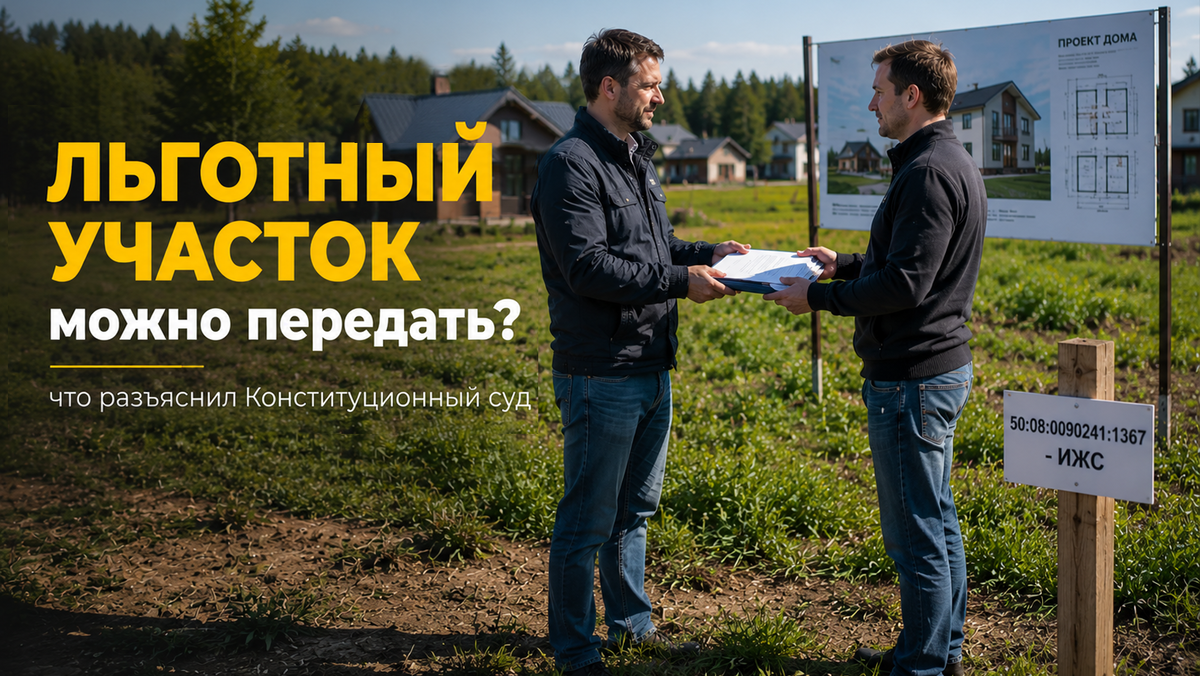 Льготный участок для строительства