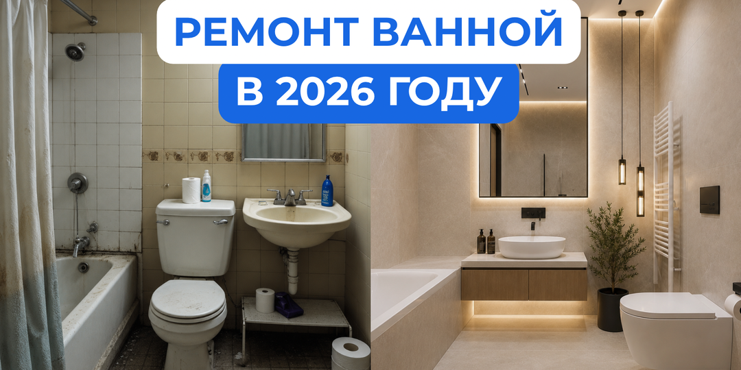 7 правил ремонта ванной: что можно сделать в 2026 году?