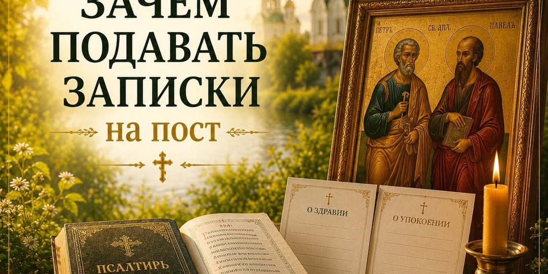 Зачем подавать записки на весь Петров пост