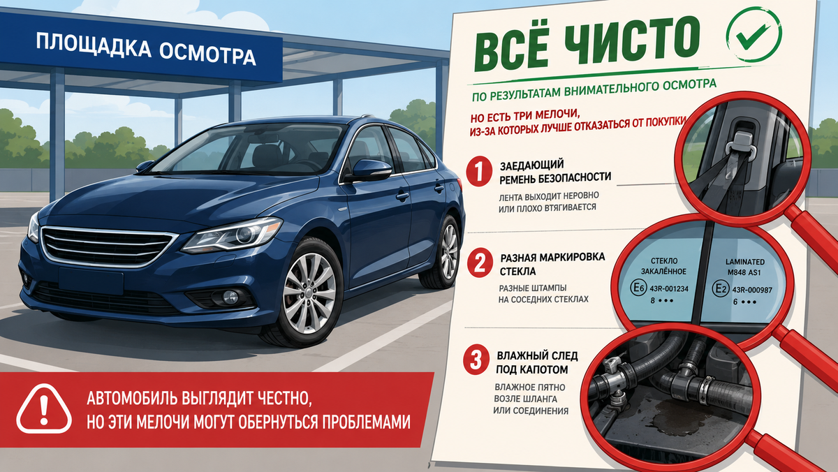 Проверил машину после «чистой» диагностики и нашёл 10 причин не торопиться с покупкой