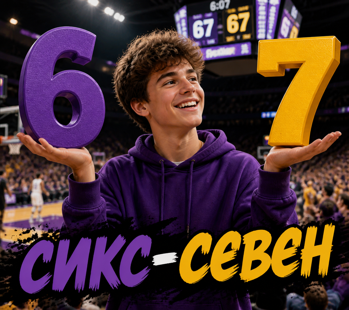 Мем "67" он же "сикс-севен"