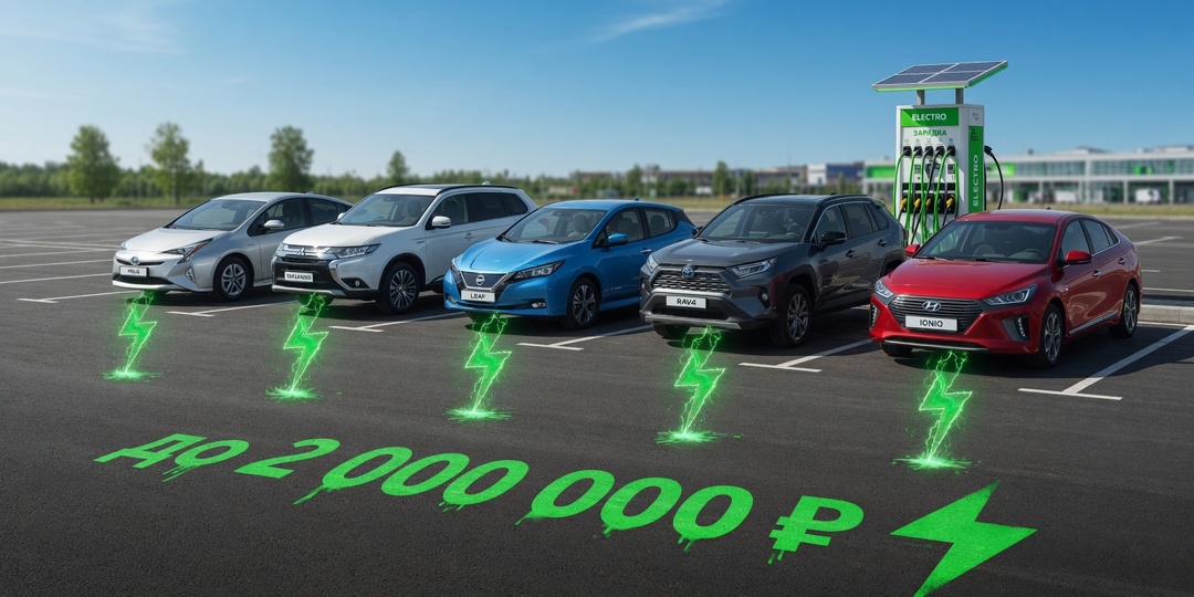 ⚡ 5 б/у гибридов и электромобилей до 2 млн ₽, которые я бы рассмотрел в 2026: взгляд механика