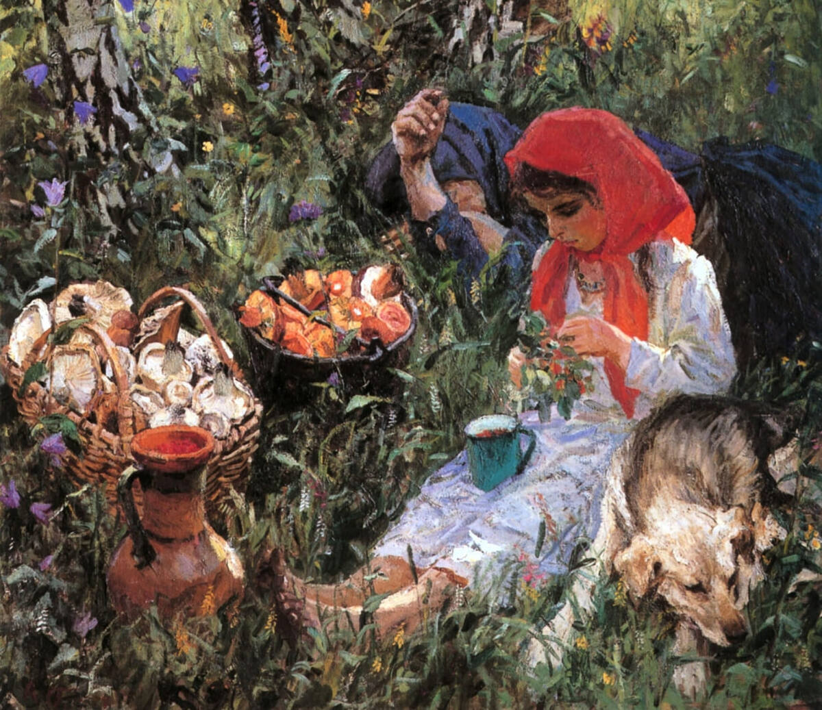 Аркадий Пластов. 1954 год