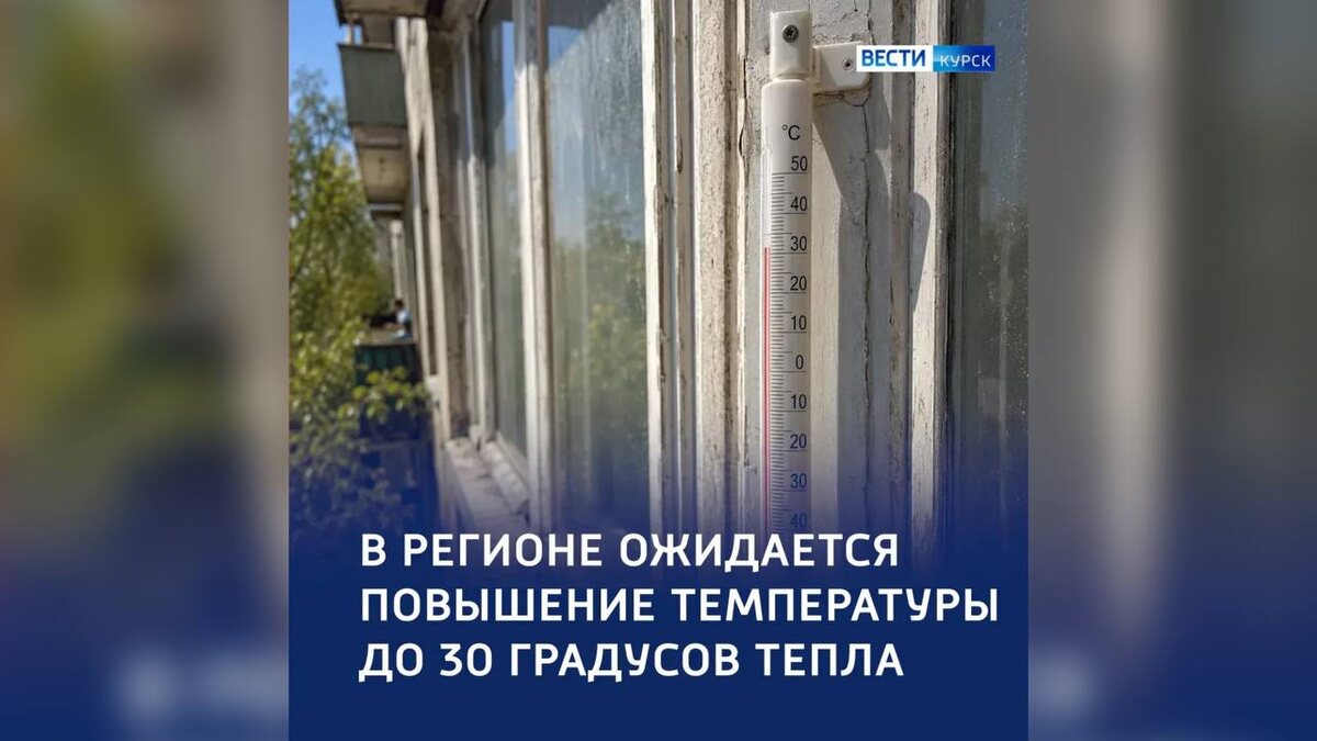    «Повышаем градус»: прогноз погоды в Курской области на 9 июня