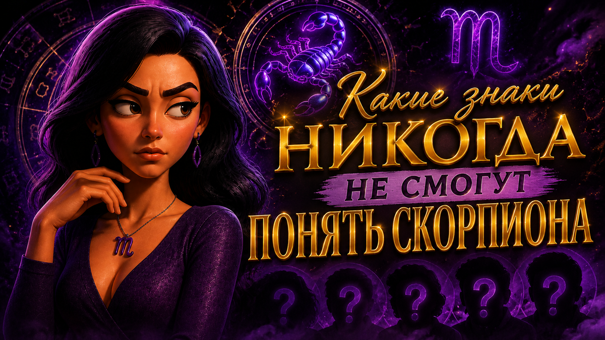 Какие знаки никогда не смогуть понять Скорпиона
