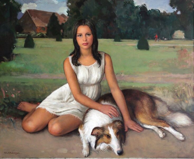 КАРТИНА ФРАНЦУЗСКОГО ХУДОЖНИКА МОРИСА ЭЛИНЖЕ /  Maurice Elhinger / 1896 -1981