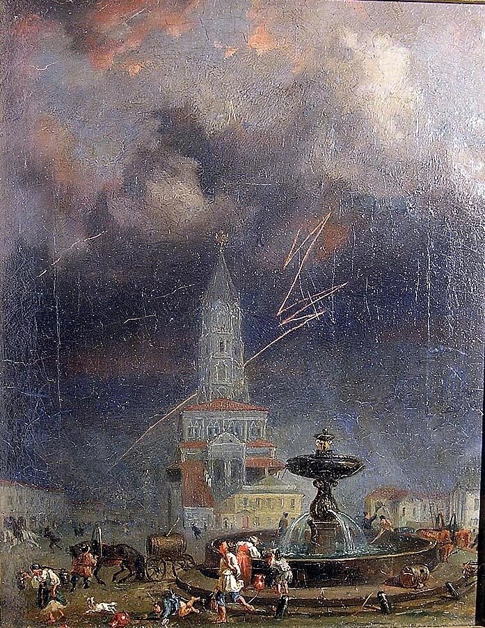    «Сухарева башня во время грозы», 1845 год. Фото: Ульяновский областной художественный музей