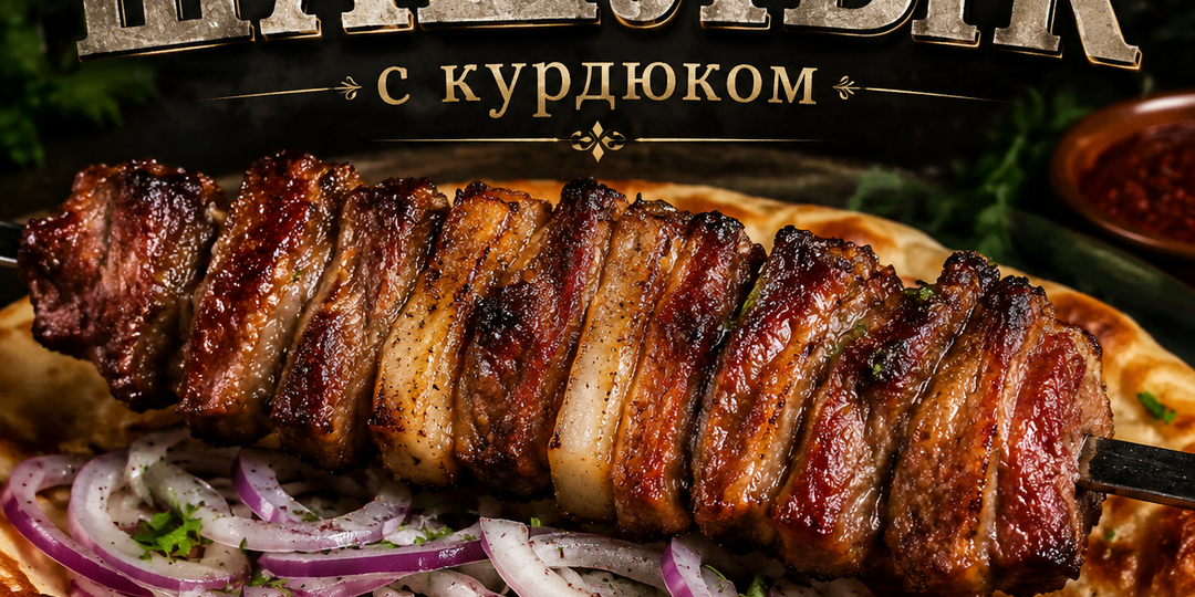 Слоистый шашлык с курдюком