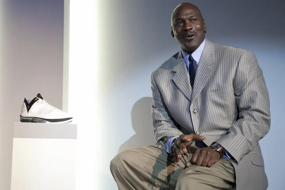 Майкл Джордан на презентации Air Jordan. Источник: Forbes