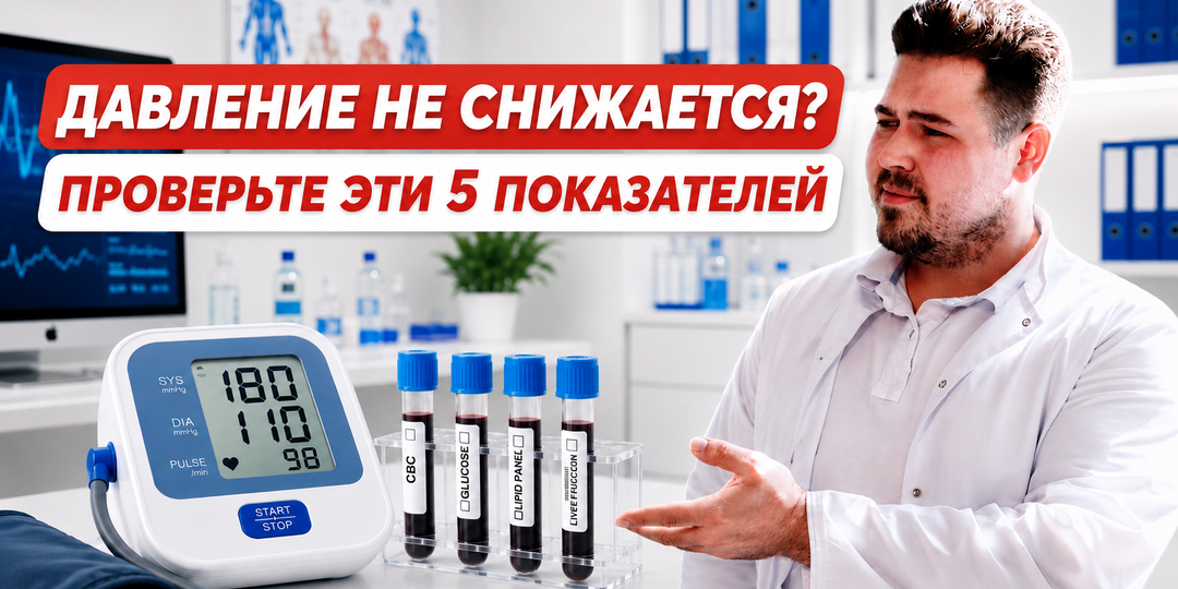 5 анализов, которые помогут найти причину высокого давления