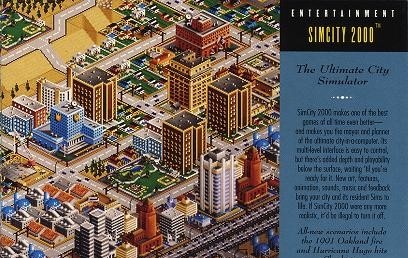 Реклама Simcity 2000, 1994 года