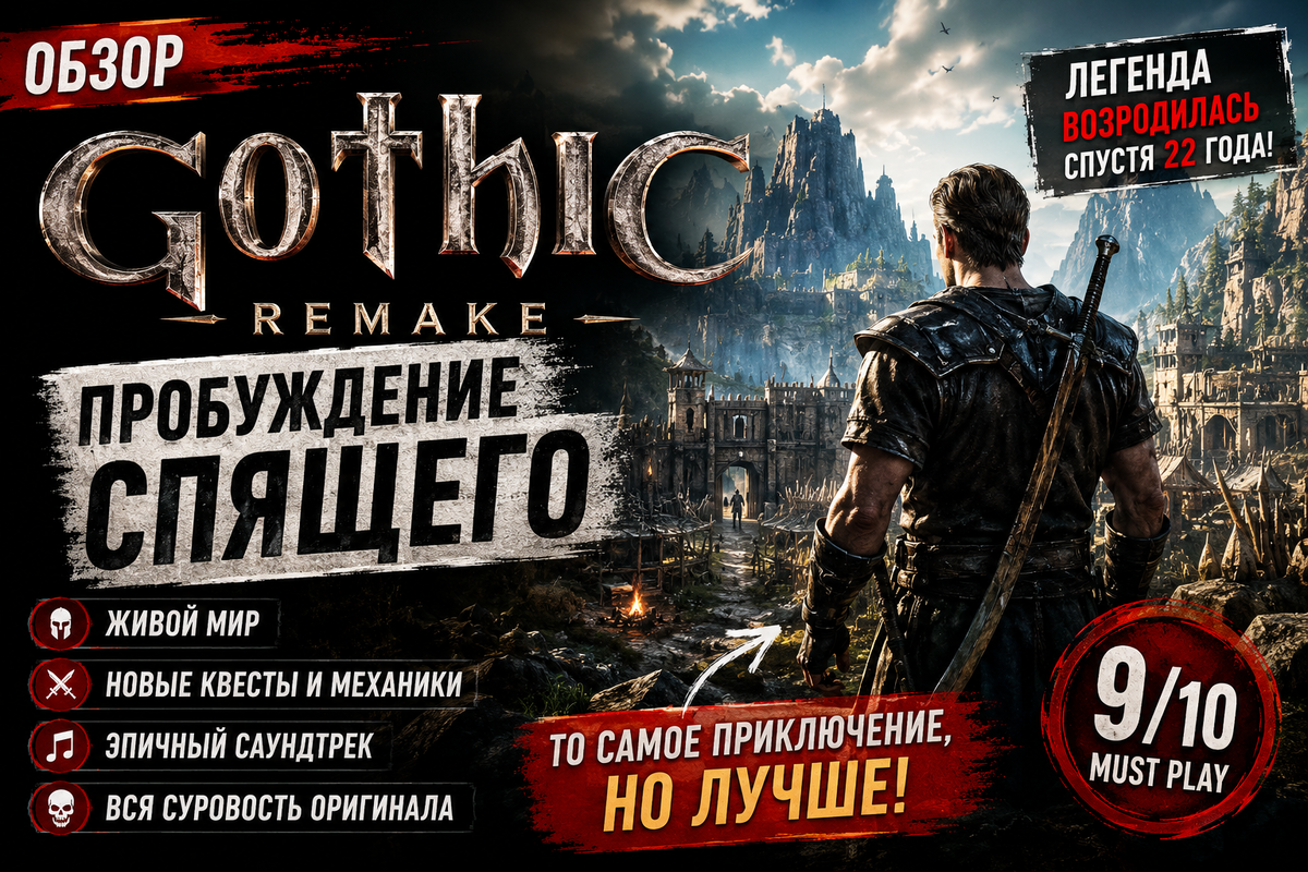 Обзор Gothic 1 Remake — возвращение легенды спустя два десятилетия