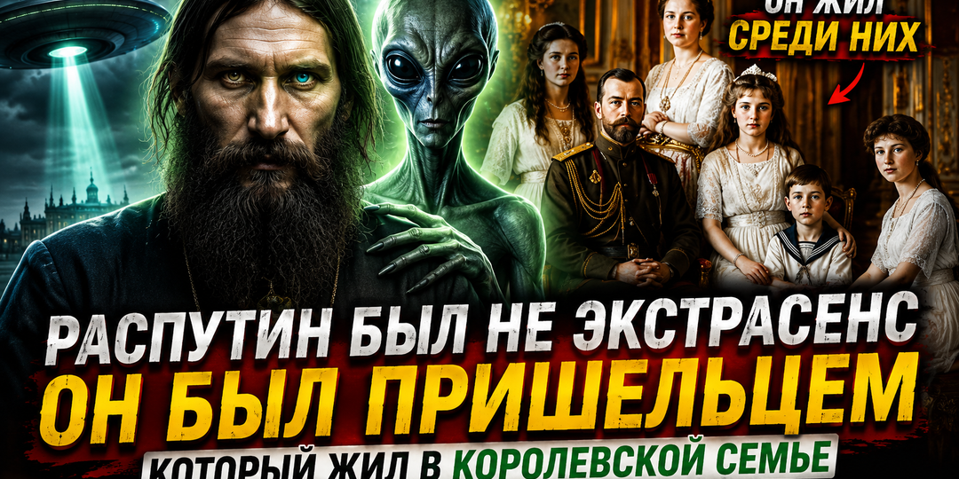 РАСПУТИН БЫЛ НЕ ЭКСТРАСЕНС, ОН БЫЛ ПРИШЕЛЕЦ, ЖИВШИЙ В КОРОЛЕВСКОЙ СЕМЬЕ...