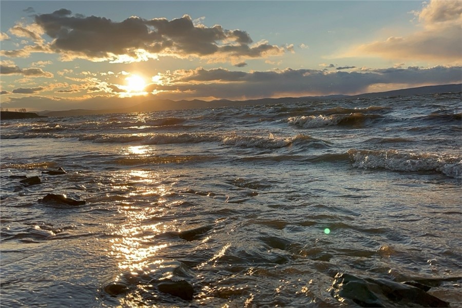 Красноярское водохранилище. Настоящее море