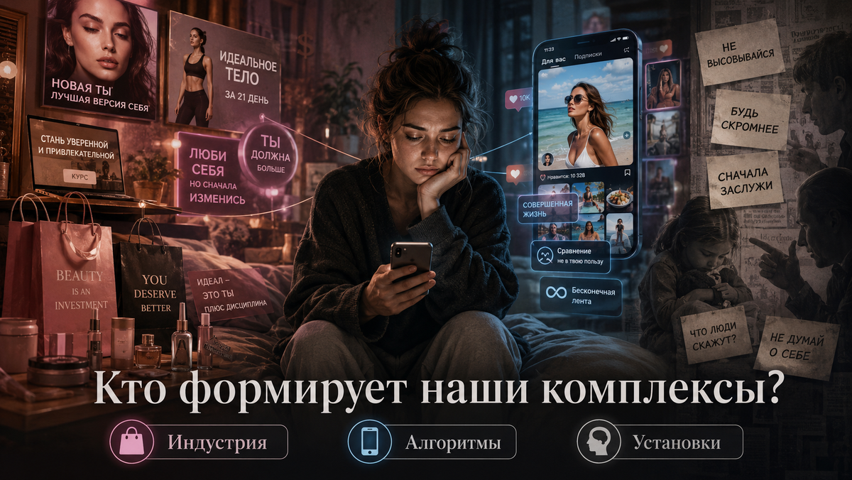 Нелюбовь к себе — это не “я некрасивый”. Всё сложнее