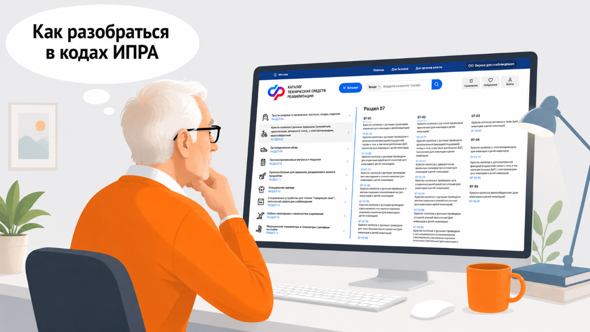 Каталог технических средств реабилитации на сайте Социального фонда России создан для подбора и самостоятельного приобретения ТСР