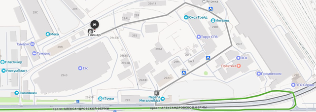 Глинар на Яндекс Картах