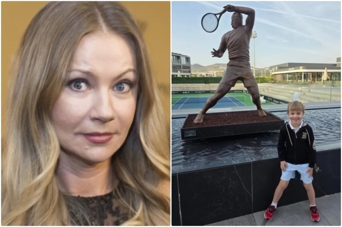    Накануне актриса сообщила, что ее сын победил на теннисном турнире.