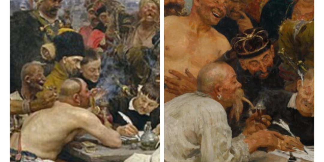 "Запорожцы пишут письмо" Две картины???🖼