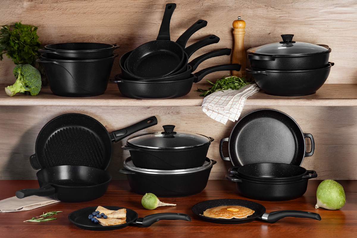 Коллекция посуды с антипригарным покрытием Cook pro от FISSMAN
