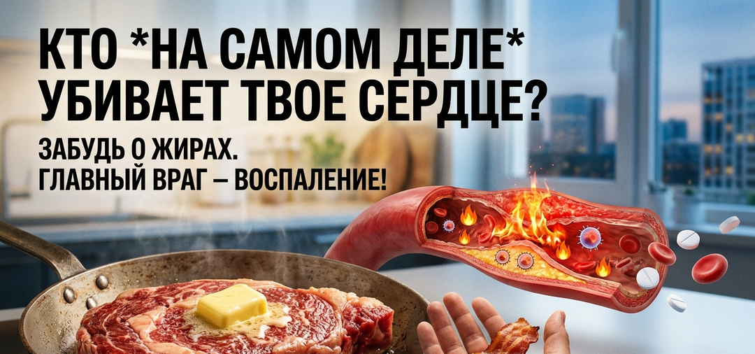 Почему насыщенные жиры не закупоривают сосуды: объяснение воспалительной модели атеросклероза