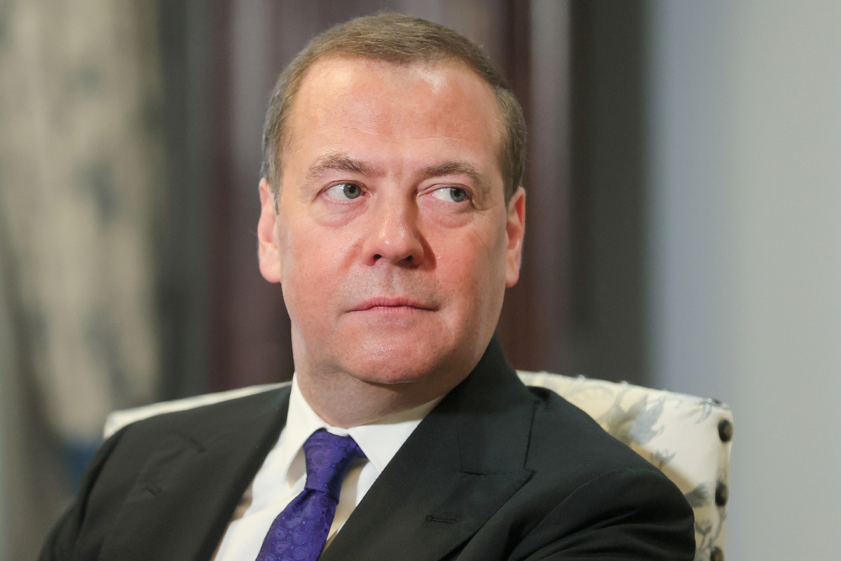    Заместитель председателя Совета безопасности РФ Дмитрий Медведев  Екатерина Штукина/POOL/ТАСС