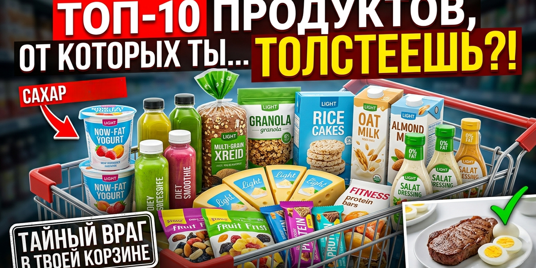 Десять продуктов, которые вы считаете диетическими, но на самом деле они мешают похудению