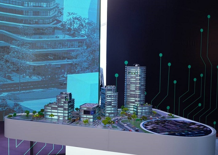 Макет IT-Hub Dushanbe. Фото из Telegram-канала Рустама Эмомали