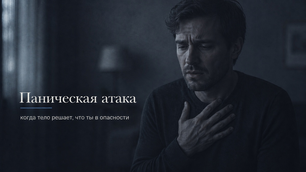 Паническая атака может ощущаться как потеря контроля, но это не значит, что человек сходит с ума. Разбираем, что происходит с телом и как мягко вернуть себе опору.