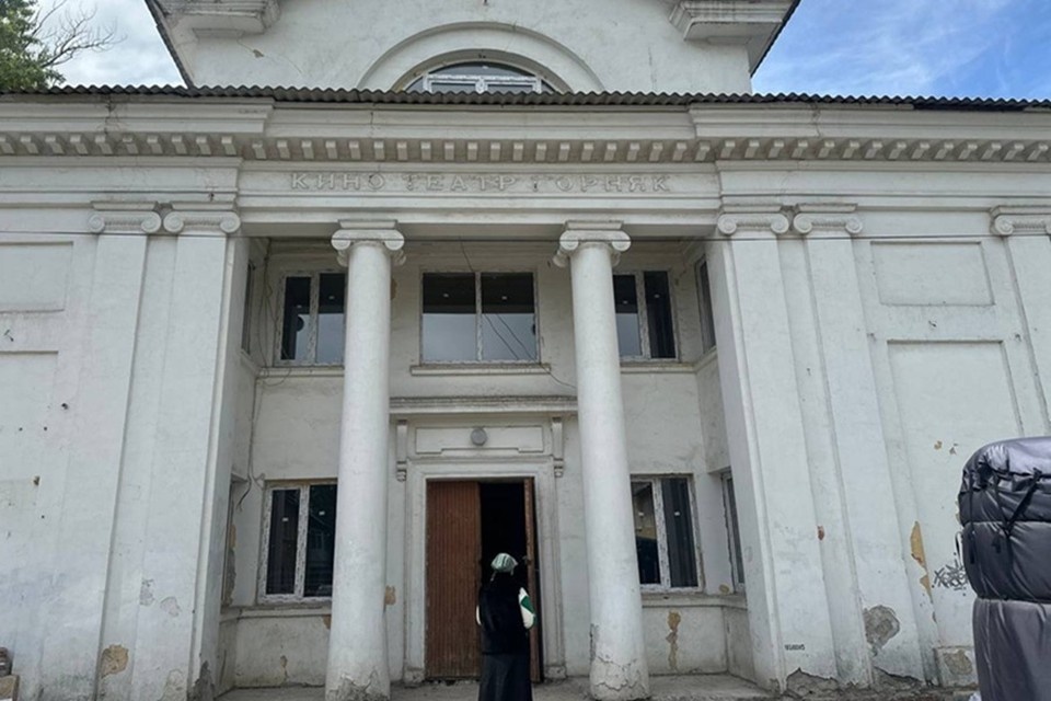    В Макеевке на месте бывшего кинотеатра «Горняк» создают социальный центр. Фото: Донецкая епархия РПЦ