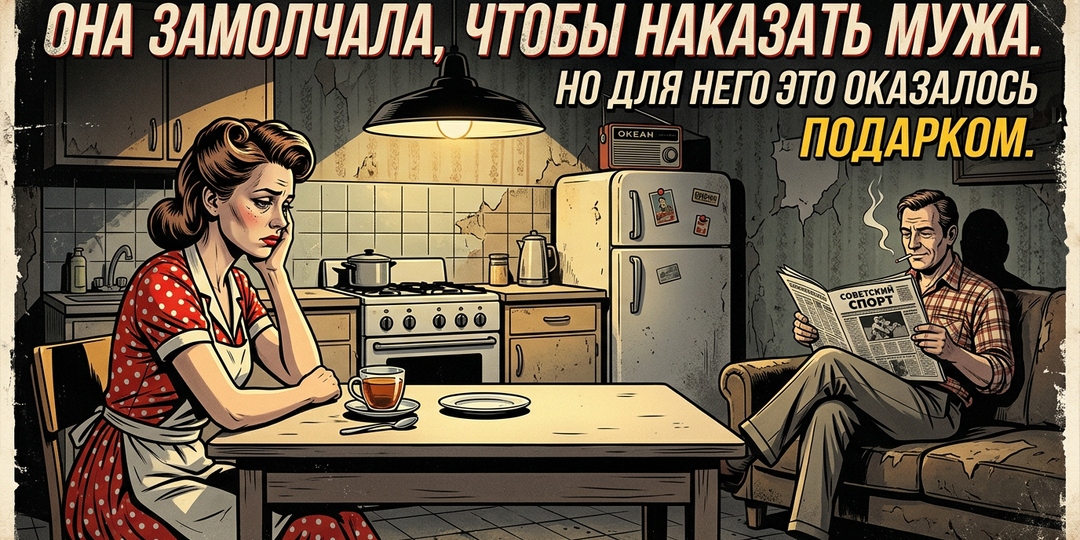 Она замолчала, чтобы наказать мужа. Но для него это оказалось подарком