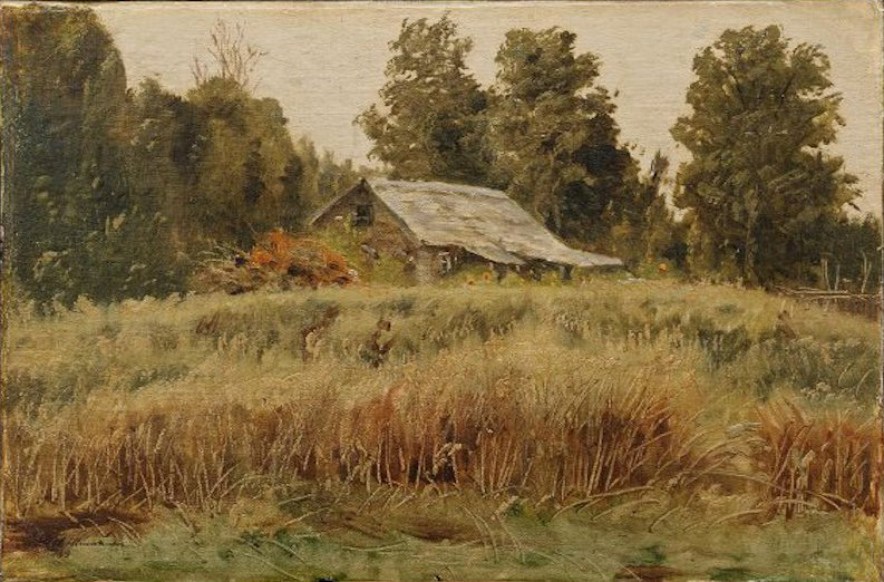 Домик на опушке. 1863г.  Шишкин.