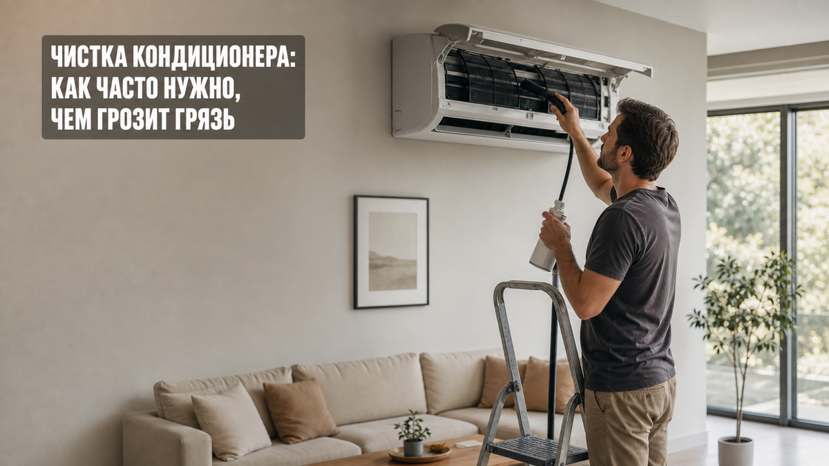 Чистка кондиционера важна для его эффективной работы и здоровья