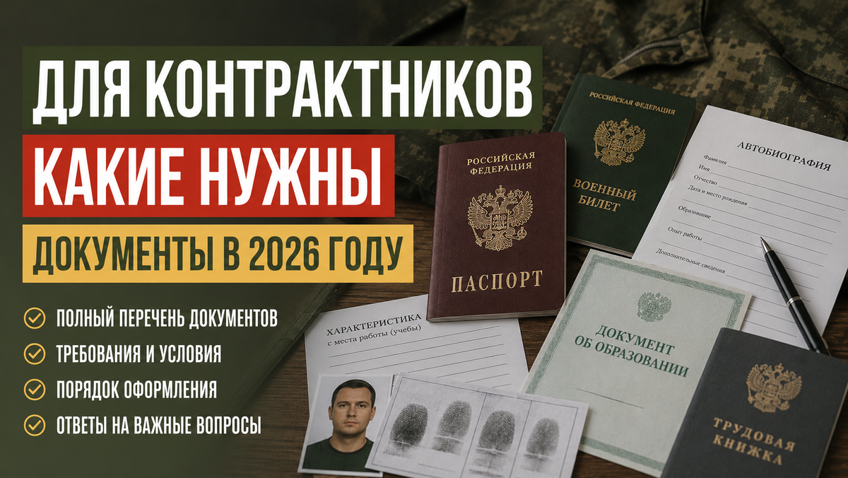 Для контрактников какие нужны документы в 2026 году