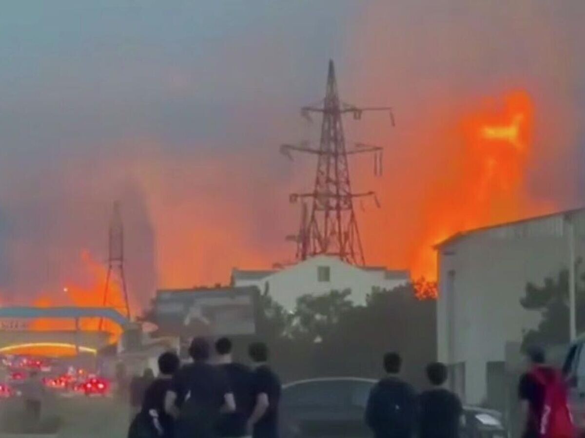    Пожар на магистральном газопроводе в Дагестане | © Кадр видео из соцсетей