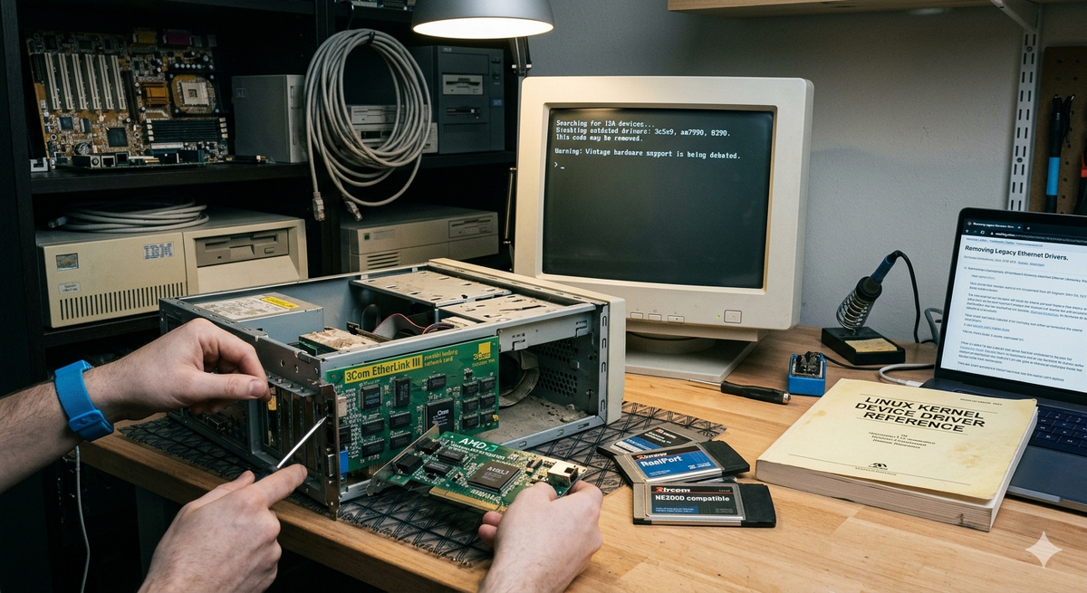 Очистка ядра: Linux может отказаться от драйверов сетевых карт эпохи 1990-х