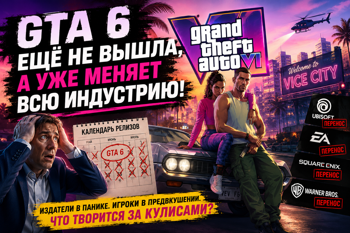 GTA 6 ещё не вышла, а уже меняет всю игровую индустрию