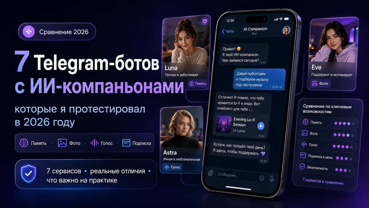 ага, тестировал 7 чат-ботов, пока не надоело