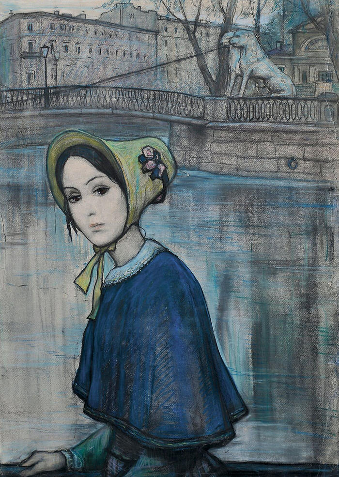 Настенька (1970). Иллюстрация к повести «Белые ночи» И. Глазунова