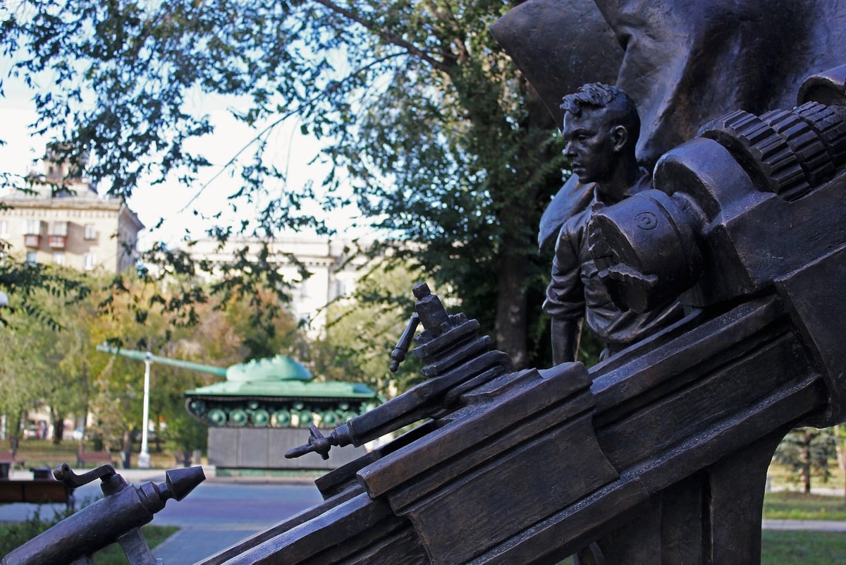 В сквере Победы