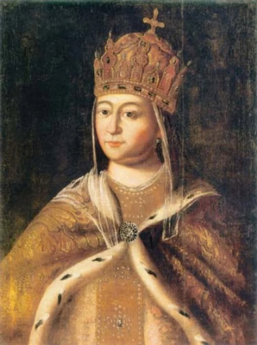Царица Евдокия Фёдоровна, первая жена Петра Великого. Нейзвестный художник