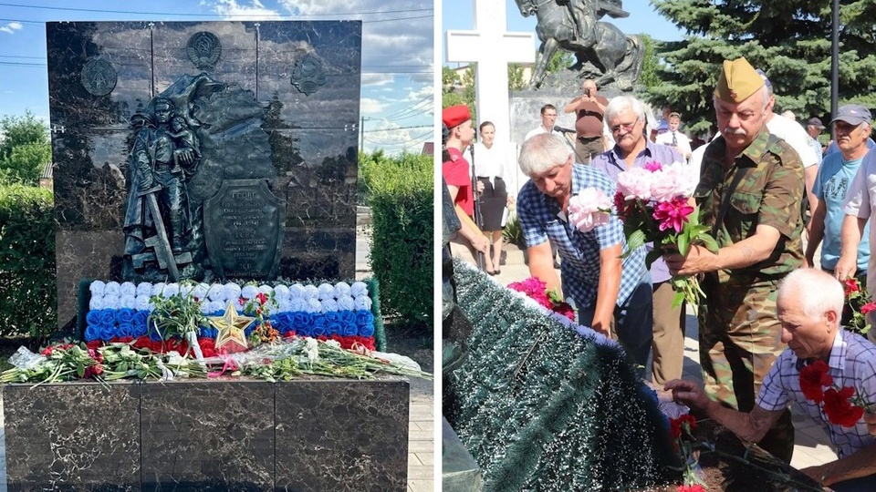 В Шолоховском районе открыли памятный знак «щиту Родины»