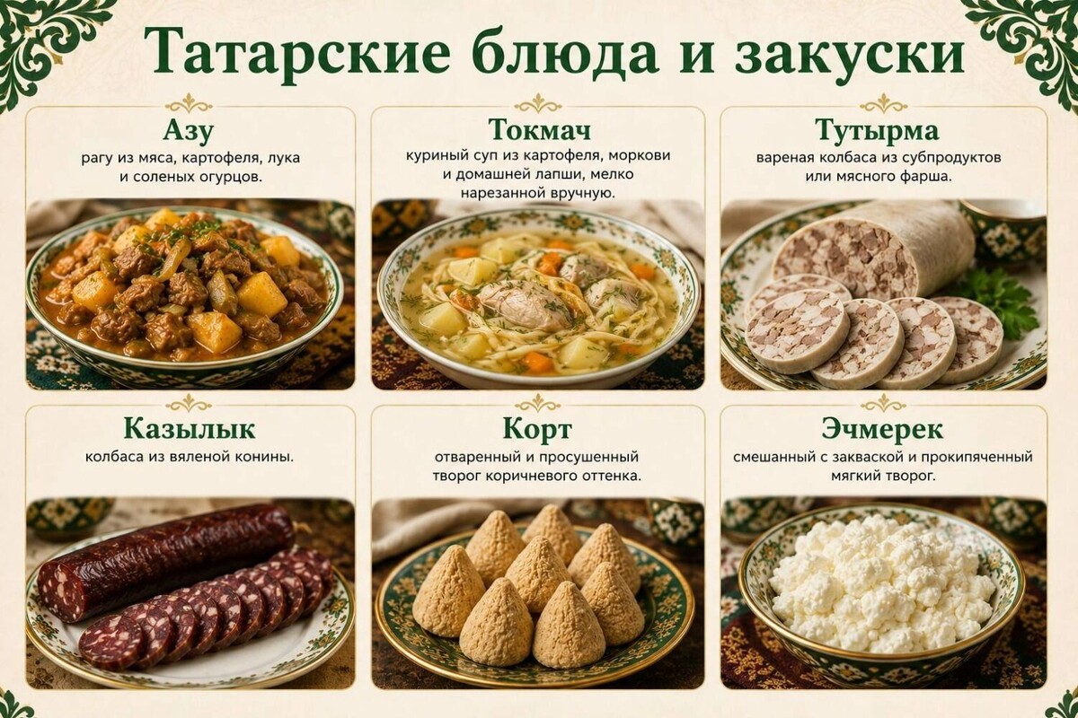    Татарские блюда и закуски   inkazan.ru