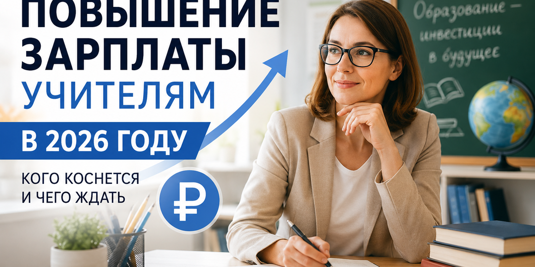 Повышение зарплаты учителям в 2026 году: кто получит больше и чего ждать педагогам