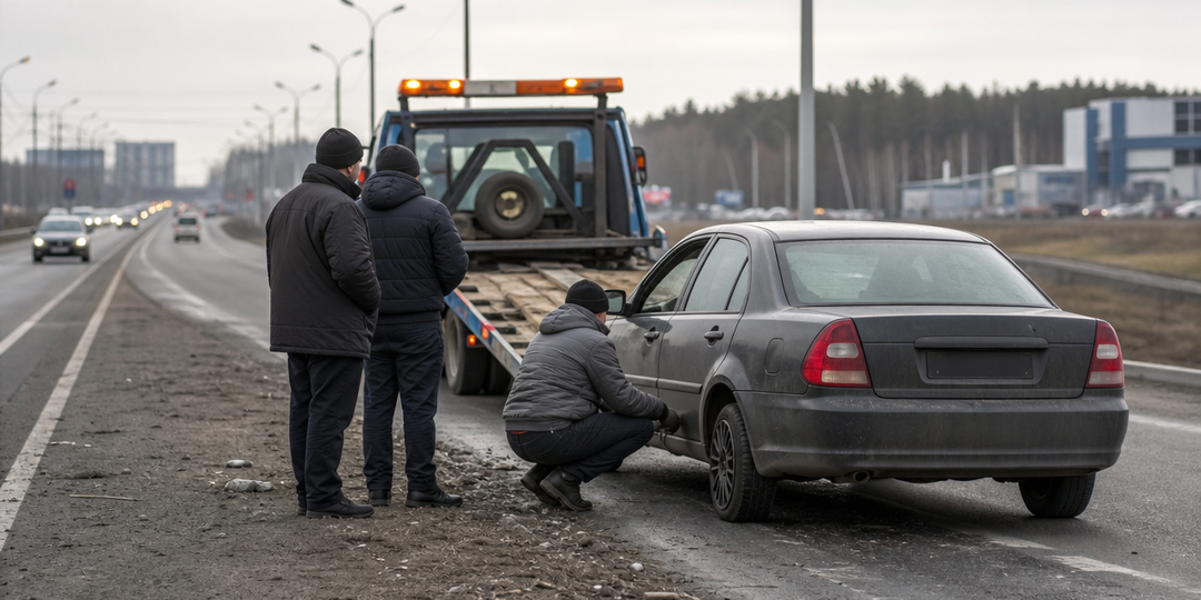 Екатеринбуржцы отремонтировали машину пенсионера из Нягани и помогли ему вернуться домой